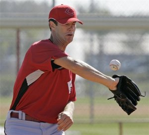 Reds pitcher Michael Gosling impresses a Detroit Tigers scout.