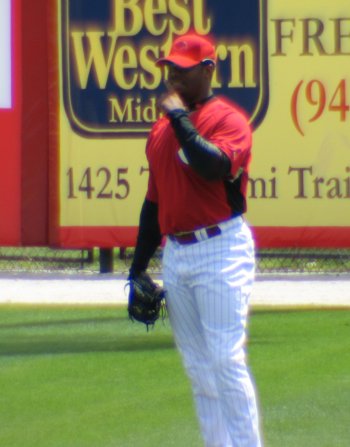 Ken Griffey's first game in right field