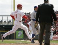 Conine veteranly scores the go-ahead run