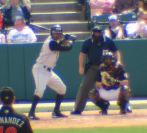 Dewayne Wise at the bat