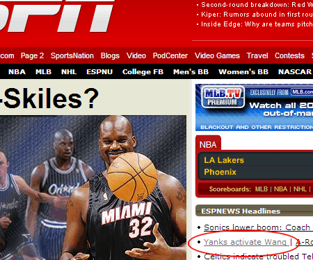 ESPN.com states the obvious