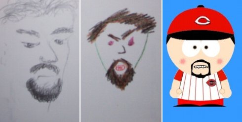 Evil man drawings