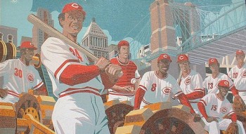 Mural of the Big Red Machine at Great American Ball Park