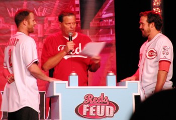 On the main stage, Jim Day hosted a Reds edition of Family Feud. In the battle between Zack Cozart and Sam LeCure, Cozart won quite handily, in both points and in groupies.