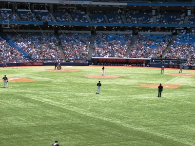 Blue Jays on the field