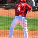 Phillips in the box, ready to swing Phillips in the box, ready to swing