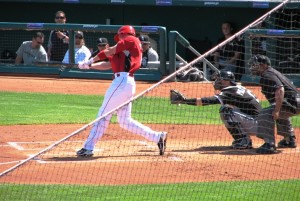 Drew Stubbs swinging