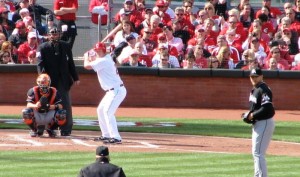 Rolen at the bat in 2012