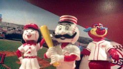 Mascot bobblehead collection in the Champions Club