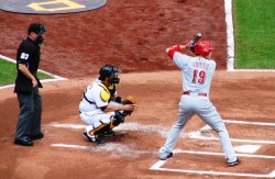Joey Votto at the bat