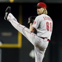 Arroyo pitching in AZ. AP Photo/Ross D. Franklin