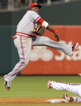 Brandon Phillips in a 1990 retro uniform