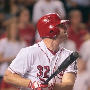 Jay Bruce after hitting a walk off home run on August 14, 2012
