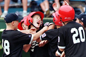 Todd Frazier after he hit a home run in the little league Word Series. AP Photo/Rusty Kennedy