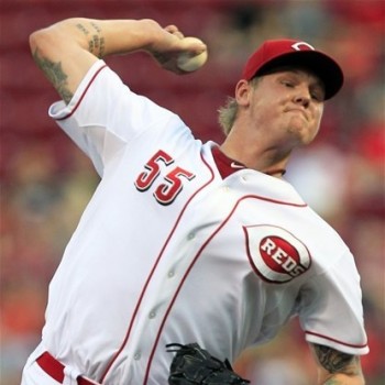 Mat Latos had a good game against the Phillies