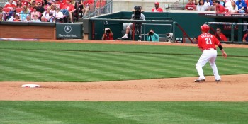 Frazier leads off from second base