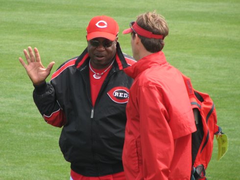 Dusty Baker chatting