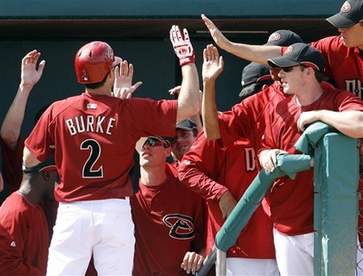 Chris Burke in Arizona jersey