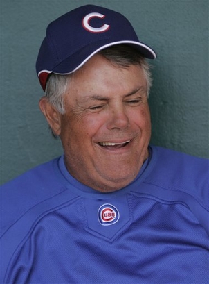 Lou Piniella making a goofy face