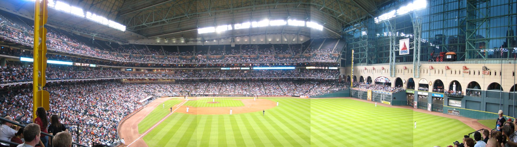 Minute Maid Park Panorama: Closed Roof