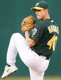 Rich Harden pitching