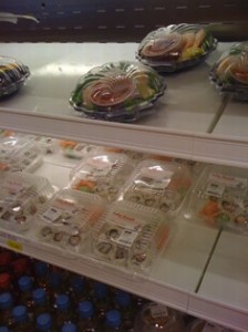 Sushi for sale at Great American Ball Park