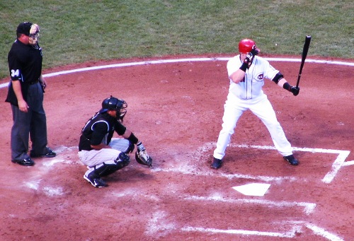 Gomes forever fidgeting with his helmet