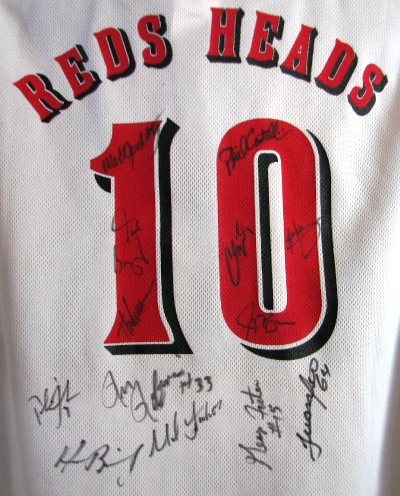 The 2010 Reds heads autograph shirt.