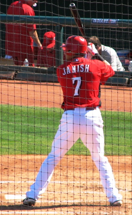 Crapper of autographed gold ingots Janish at the plate