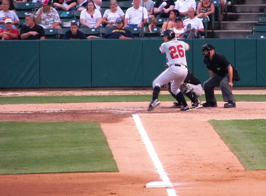 Indians MVP Hague batting